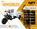Motocarro 200 Mod. WM200ZH, Color Blanco