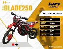 Motocicleta  Mod. BLADE250, Color Rojo