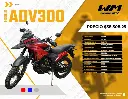 Motocicleta  Mod. ADV300, Color Rojo
