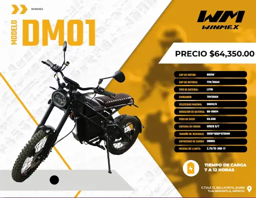 [SCEE-DM01-024] Scooter Electrico  Mod. DM01, Color Negro