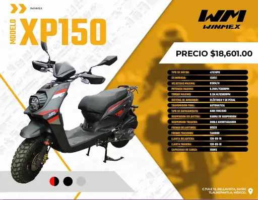 [MOTE-XP150-038] Motocicleta  Mod. XP150, Color Rosa