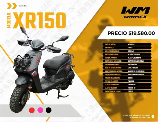 [MOTE-XR150-018] Motocicleta  Mod. XR150, Color Gris